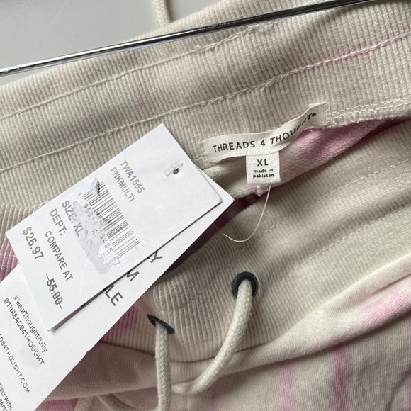 NEW Tie Dye Threads 4 Thought Comfortable Sustainable shorts - Picture 3 of 4